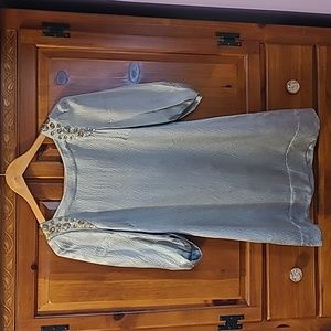 BCBG Max Azria Gray Tunic Mini Dress